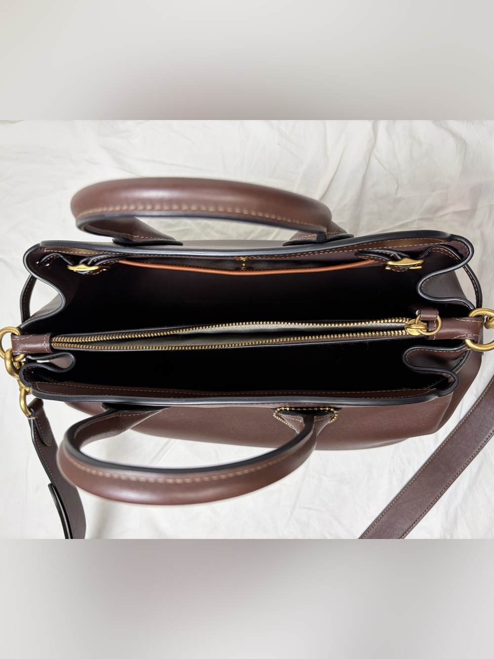 Coach Empire Carryall 35 / CU043 in Maple with Brass Hardware 🍁 - Picture 8 of 9